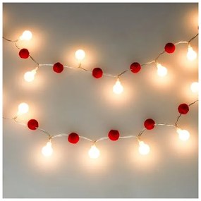 Solight 1V292 - Catena luminosa natalizia a LED 20xLED/2xAA 1,8 m bianco caldo