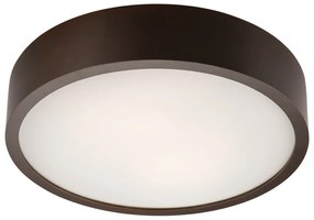Lampada da soffitto marrone scuro con paralume in vetro ø 37 cm Eveline - LAMKUR