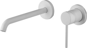 Rubinetto per lavabo ad incasso Circle two bianco opaco GATTONI RUBINETTERIA con gbox  bco