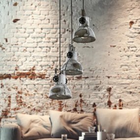 Eglo 49647 - Lampadario a sospensione con filo BARNSTAPLE 3xE27/40W/230V