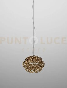 Giogali sospensione 35 cristallo oro e bronzo opaco 1 luce attacco ...