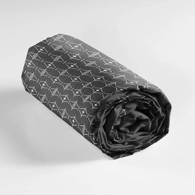 Lenzuolo con angoli grigio scuro in cotone 90x190 cm Aristide – douceur d'intérieur