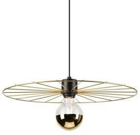 Lampadario a sospensione con filo MONTANA 1xE27/15W/230V diametro 45 cm oro/nero