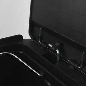 Cestino per la spazzatura color argento opaco in acciaio per raccolta differenziata/con pedale 2x20 l Aliya – Spirella