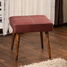 Pouf NUTO 46x46 cm rosso