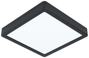 Plafoniera Moderna Fueva 5 In Acciaio Nero Led Integrato 17W 4000K Ip20