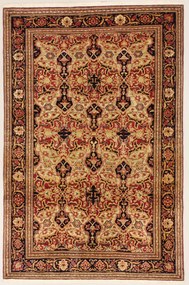 Isfahan Tappeto 220 x 140 (Iran) Annodato A Mano
