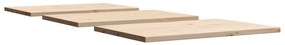 Piani tavolo 3 pz 80x53x2,5 cm rettangolare legno massello pino