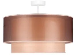 Duolla - Lampadario a plafone WOOD BOHO 1xE27/15W/230V diametro 45 cm rame/beige