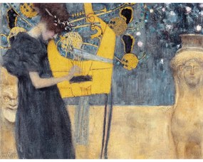 Riproduzione di un dipinto , 70 x 55 cm Gustav Klimt - Music - Fedkolor