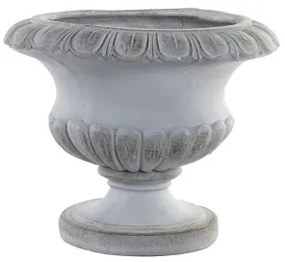 Vaso DKD Home Decor Grigio Fibra di Vetro 49,5 x 49,5 x 39,5 cm