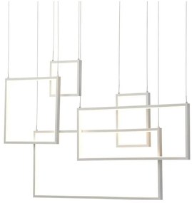 Redo 01-2316 - Lampadario dimmerabile a sospensione con cavo PLANA LED/80W/230V bianco