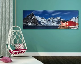 Stampa su tela – Paesaggio notturno in Norvegia