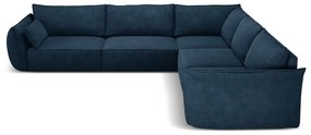Divano angolare blu scuro (variabile) Vanda - Mazzini Sofas