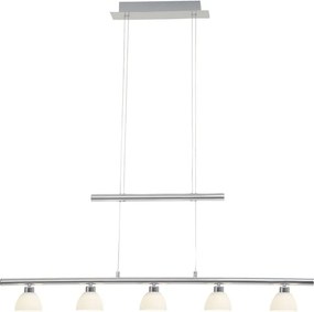 Lampadario LED moderno Tonja grigio Ø98cm, luce calda 285 lumen, BRILLIANT