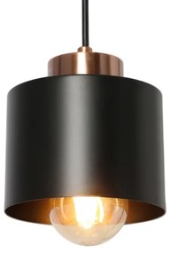 Lampadario a sospensione con filo OLENA 1xE27/60W/230V nero