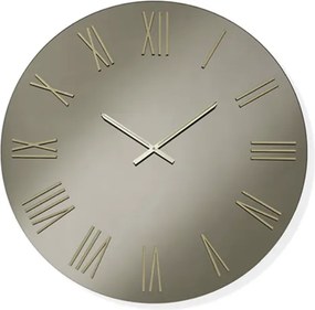 Orologio da parete rotondo D80 cm in cristallo Bronzo e numeri Oro - SEAN