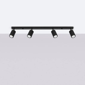 Faretto nero 6,5x81 cm Gleam – Sollux