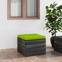 Pouf da Giardino su Pallet con Cuscino in Legno di Pinocod mxl 117888