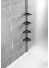 Mensola telescopica angolare nera per il bagno Opal - Allstar