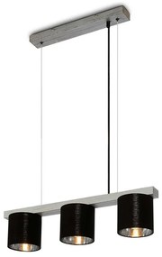 Briloner - Lampadario a sospensione con filo LURI 3xE14/25W/230V albero di caucciù