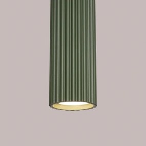 Sollux SL.1611 - Lampadario a sospensione con filo KARBON 1xGU10/10W/230V verde