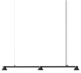 Normann Copenhagen - Hat Linear Lampada a Sospensione Small Black Normann Copenhagen