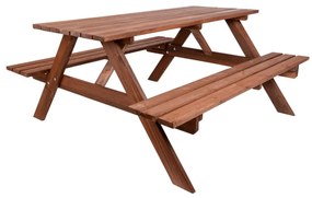 Set da pranzo da giardino in legno di pino per 6 persone Piknik - Rojaplast