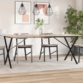 Telaio Gambe A X Per Tavolo Da Pranzo 160x80x73 Cm İn Acciaio /