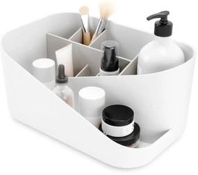 Organizer da bagno in plastica bianca per cosmetici Glam - Umbra