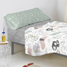 Lenzuolo di cotone per bambini, 90 x 200 cm Best Buddies - Moshi Moshi