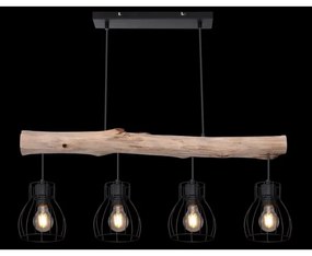 Globo 15326-4N - Lampadario a sospensione con filo MINA 4xE27/40W/230V