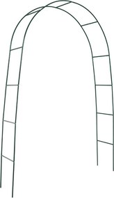Arco da Giardino in Acciaio 37x130xh240 cm per Rampicanti Rama Verde...