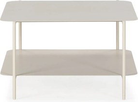 Tavolino da salotto color crema in metallo 70x73 cm Beatrix – MOME