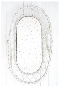 Lenzuolo Sleepee We Care per carrozzine, lettini e culle Pois grigi/grigio pastello