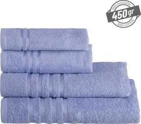 Asciugamano tipo terry blu in cotone 70x140 cm Simple – Casa Selección