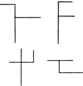 Sistema di illuminazione su binario moderno con 5 faretti in metallo canna di fucile monofase - Iconic Jeana