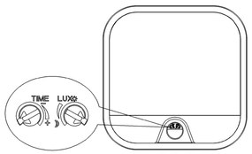 Top Light - Applique da esterno LED con sensore BARI LED/20W/230V IP65