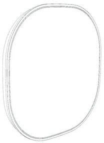 Specchio con illuminazione integrata bagno irregolare Norma L 45 x H 45 x P 3.5 cm bianco e trasparente