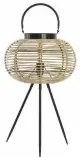 Lampada da tavolo DKD Home Decor Nero Metallo Marrone Bambù (34 x 34 x 56 cm)