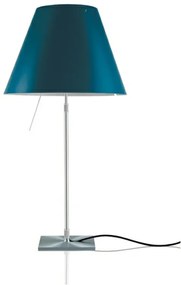 Costanza Lampada da Tavolo Alu/Blu Petrolio - Luceplan