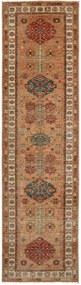 Kazak Tappeto orientale 80 x 300 Marrone (Pakistan) Annodato A Mano