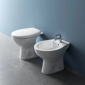 Coppia sanitari distanziato scarico a parete IDEAL STANDARD Tirso WC: P 50 x L 36 x H 39 cm, bidet: P 50 x L 36 x H 39.5 cm