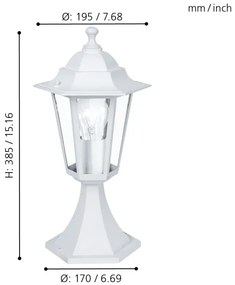 EGLO 22466 - Lampada da esterno LATERNA 5 1xE27/60W