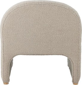 Poltrona color crema in tessuto bouclé Neel - Bloomingville