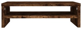 Supporto per monitor rovere fumo 42x24x13 cm legno multistrato