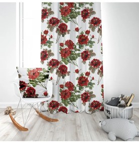 Federa cuscino MIGD116 rosso fiori