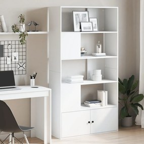 Libreria Bianca 100x36x189 Cm İn Legno Multistrato /