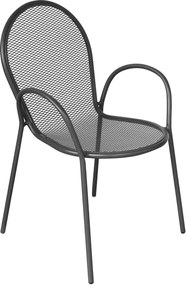 ROMANUS - set tavolo in metallo cm 60 x 60 x 72 h con 2 poltrone Maris