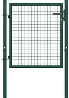 Cancello per Recinzione in Acciaio 100x75 cm Verde cod mxl 53214